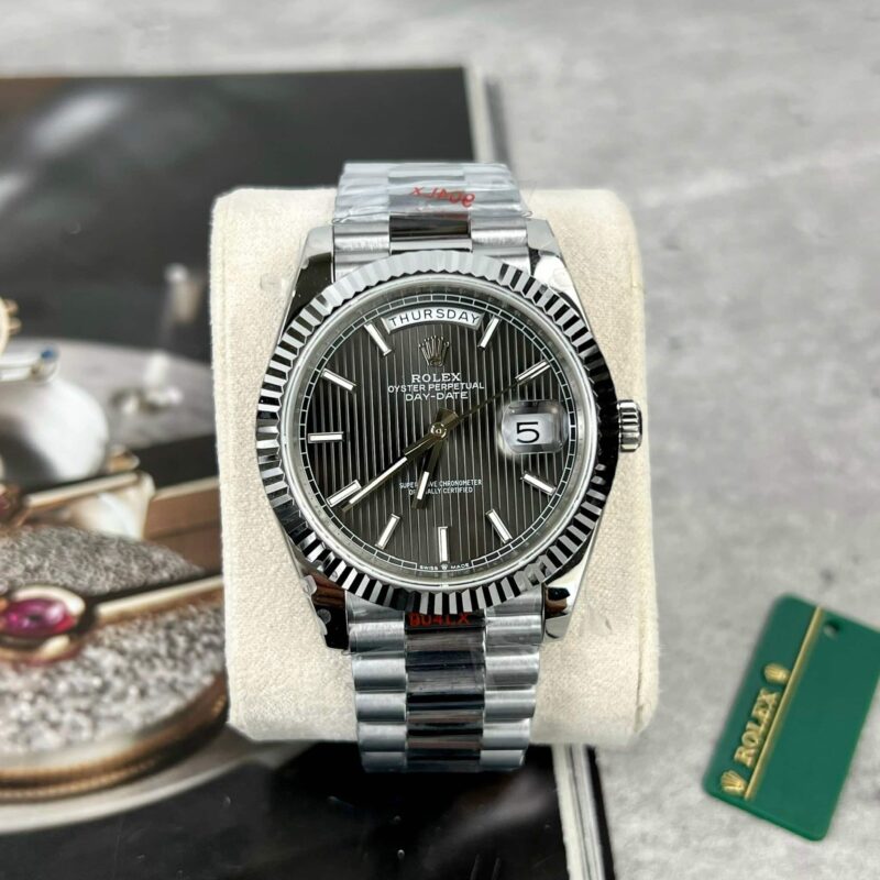 ROLEX DAY-DATE 228239 DARK RHODIUM DIAL BEST REPLICA V2 GMF 40MM