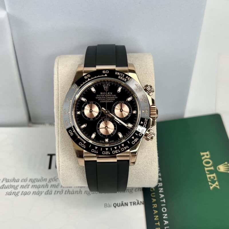 ROLEX DAYTONA 116515LN-0017 BLACK DIAL ROSE GOLD BEST REPLICA 40MM
