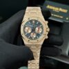 AUDEMARS PIGUET ROYAL OAK CHRONOGRAPH FROSTED ROSE GOLD BLUE DIAL REPLICA 41MM