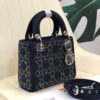 TÚI XÁCH MINI LADY DIOR BAG BLACK STRASS CANNAGE SATIN SIÊU CẤP