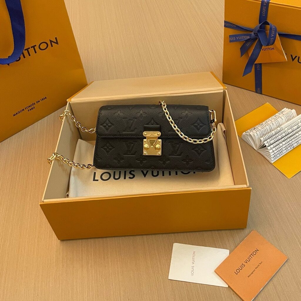 TÚI LOUIS VUITTON WALLET ON CHAIN METIS MONOGRAM EMPREINTE SIÊU CẤP MÀU ĐEN