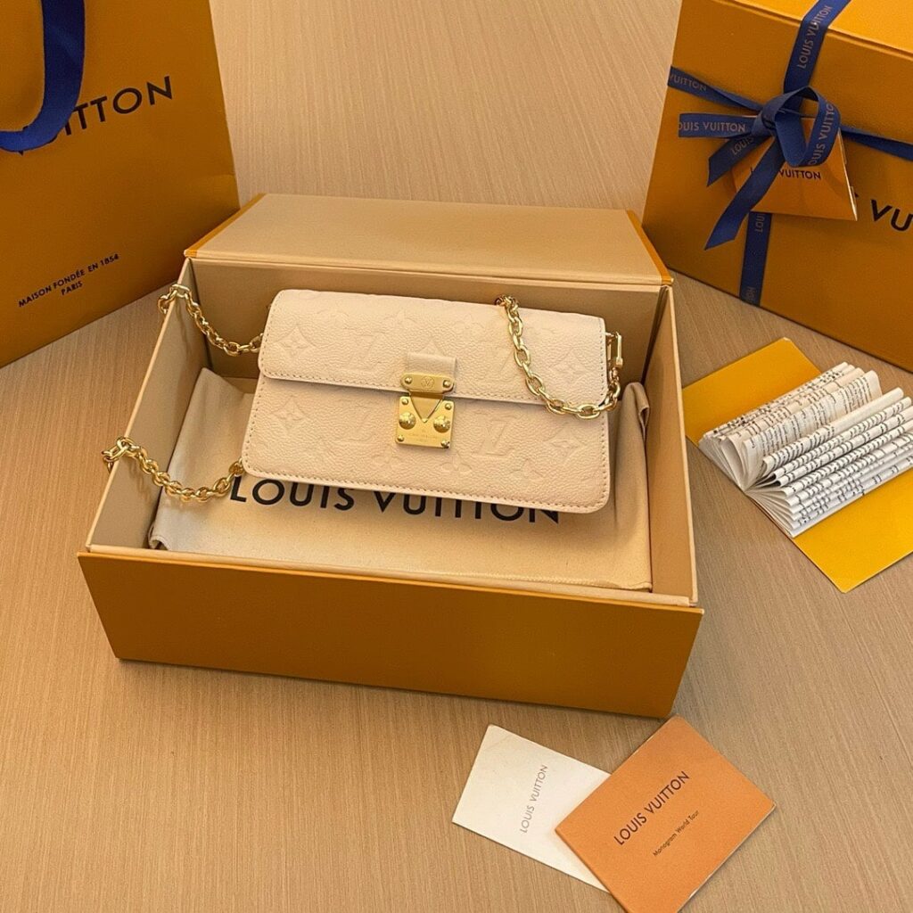TÚI LOUIS VUITTON WALLET ON CHAIN METIS MONOGRAM EMPREINTE SIÊU CẤP MÀU KEM