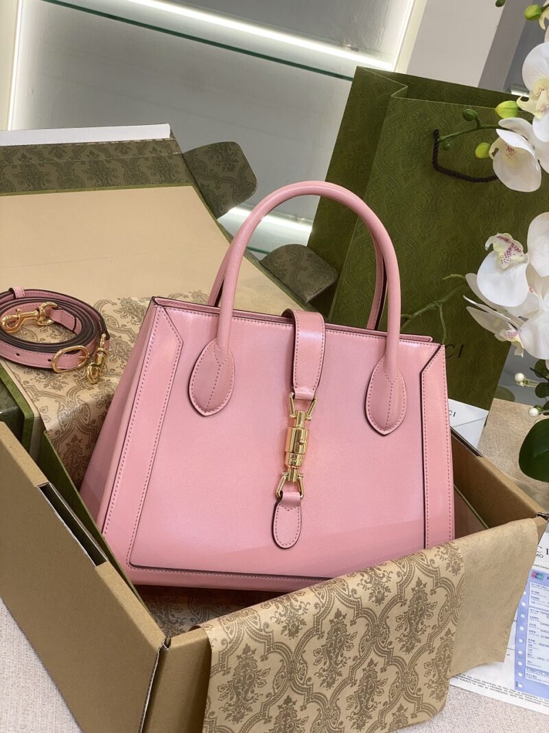 TÚI XÁCH GUCCI JACKIE 1961 MEDIUM TOTE BAG VIP PHÁP MÀU HỒNG