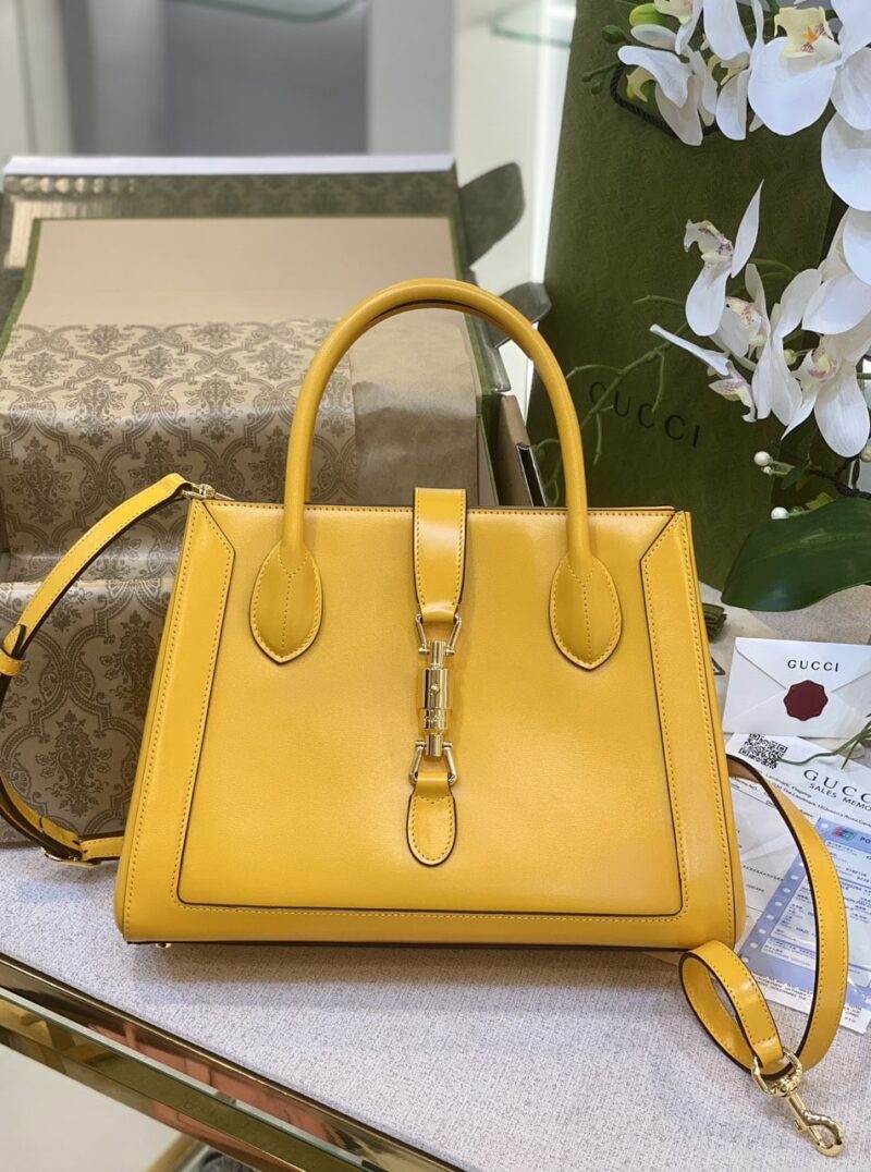 TÚI XÁCH GUCCI JACKIE 1961 MEDIUM TOTE BAG VIP PHÁP MÀU VÀNG