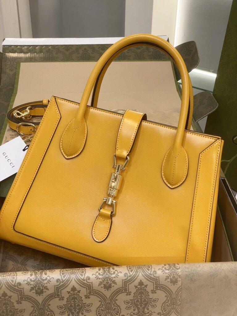 TÚI XÁCH GUCCI JACKIE 1961 MEDIUM TOTE BAG VIP PHÁP MÀU VÀNG