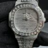 PATEK PHILIPPE NAUTILUS 5719/10G-010 CUSTOM 18K SOLID WHITE GOLD CVD DIAMONDS 40MM