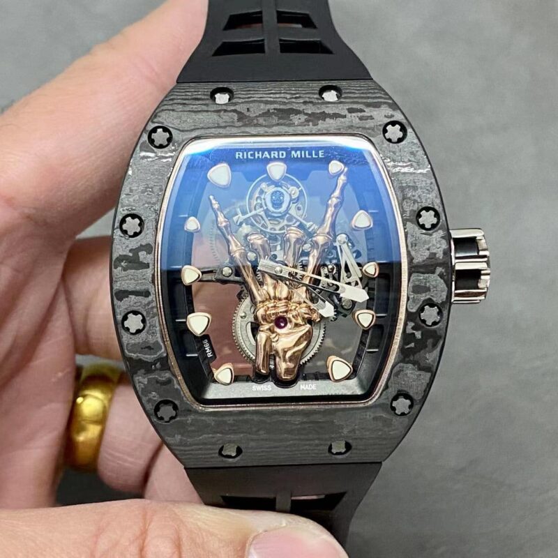 RICHARD MILLE RM66 FLYING TOURBILLON DEVIL'S HAND CUSTOM WATCH 42.7x49.94MM