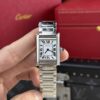 CARTIER TANK MUST WSTA0051 SMALL MODEL QUARTZ STEEL BRACELET 22x29.5MM