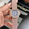 ĐỒNG HỒ PATEK PHILIPPE AQUANAUT 5072R MẶT KHẢM TRAI REPLICA 35.6MM