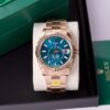ROLEX SKY-DWELLER ROSE GOLD BLUE DIAL OYSTER BRACELET BEST REPLICA 42MM