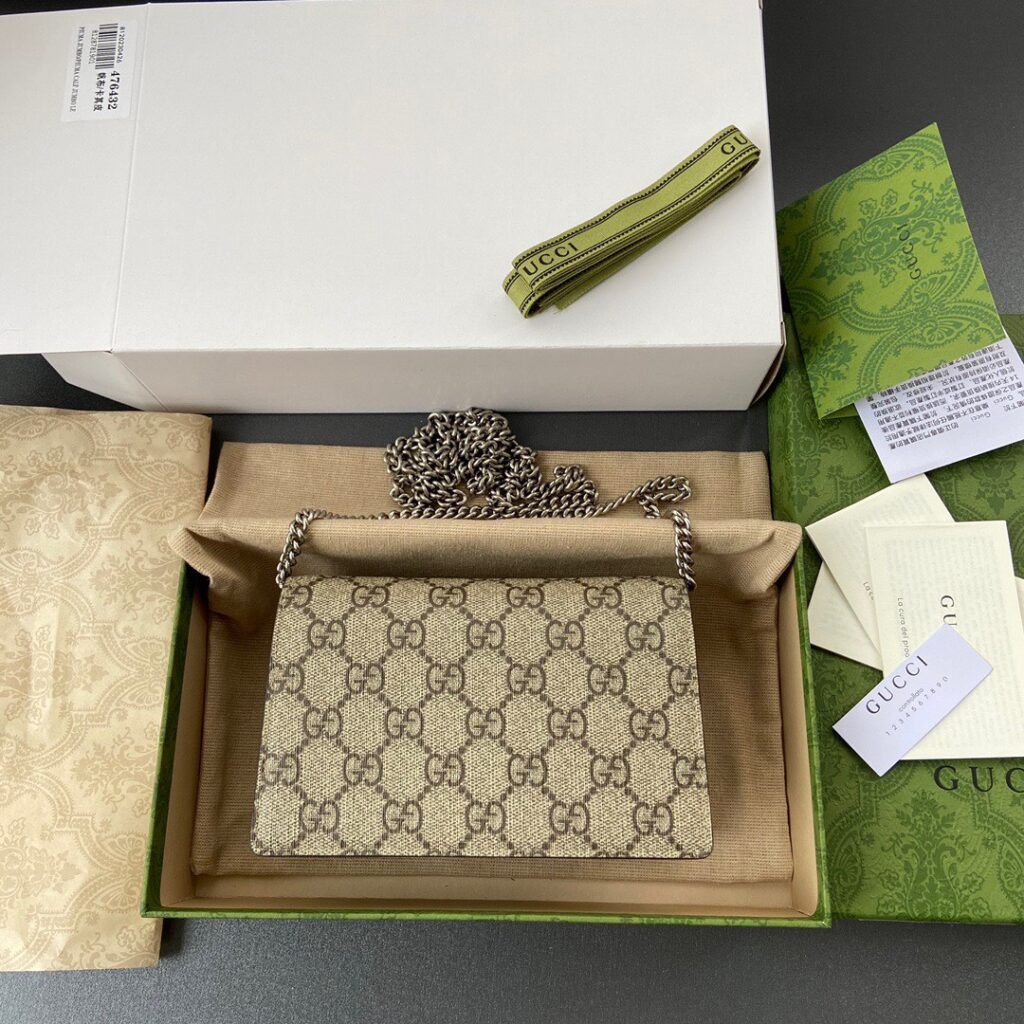 VÍ GUCCI DIONYSUS GG SUPERME SUPER MINI BAG SIÊU CẤP