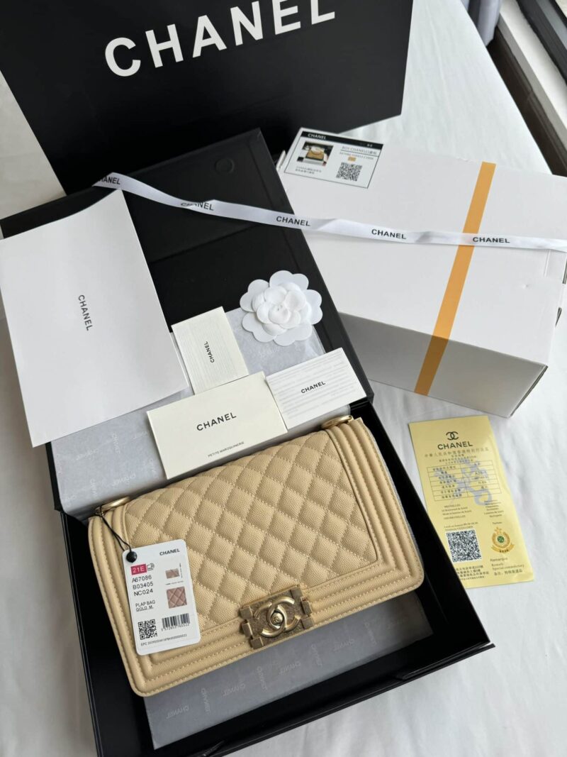 TÚI XÁCH CHANEL SAC BOY BEIGE BAG SIÊU CẤP