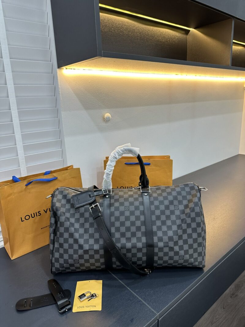 TÚI DU LỊCH LOUIS VUITTON KEEPALL BANDOULIERE 50 BAG NGUYÊN BẢN