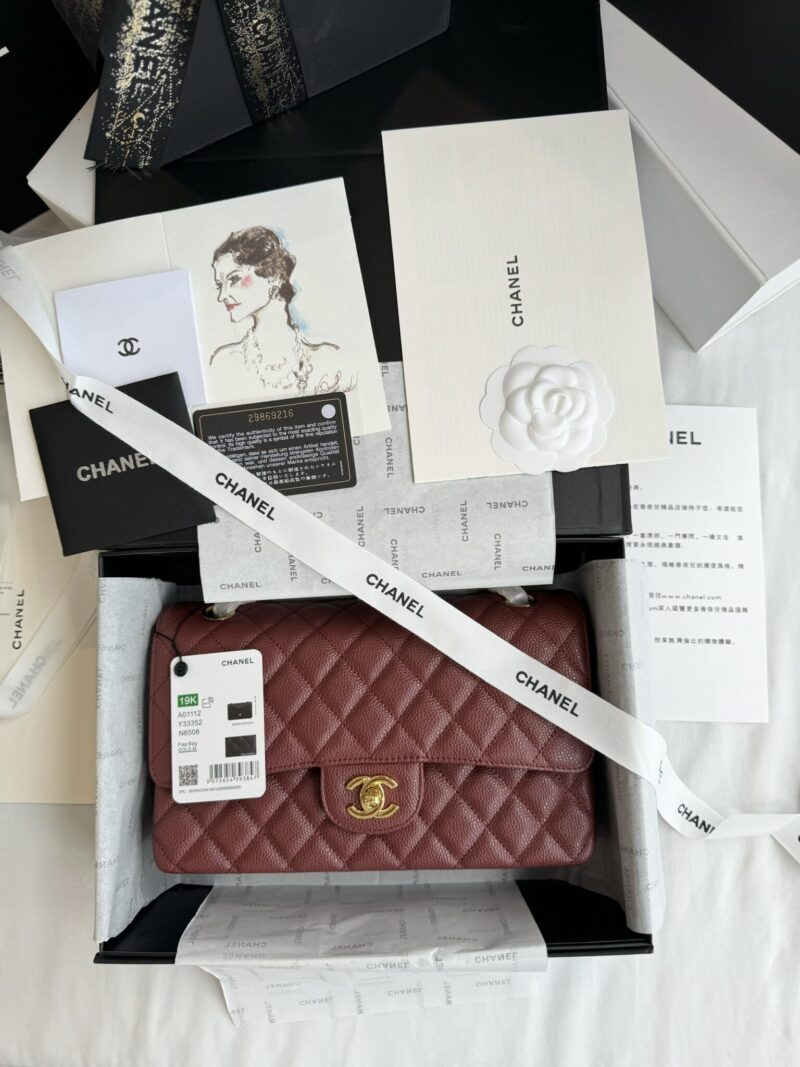 TÚI XÁCH CHANEL CLASSIC MEDIUM FLAP BAG RED CAVIAR GOLD SIÊU CẤP