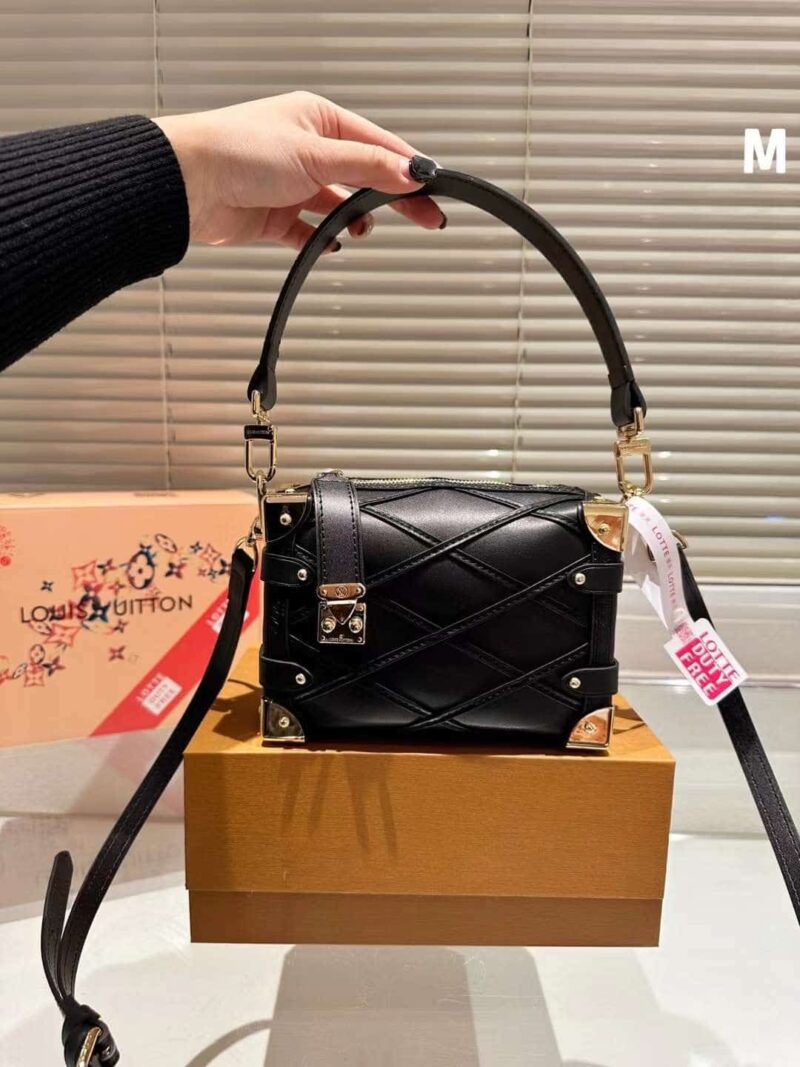 TÚI XÁCH LOUIS VUITTON SIDE TRUNK PM MALLETAGE MÀU ĐEN