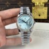 ĐỒNG HỒ ROLEX DAY-DATE MẶT XANH BĂNG CỌC LA MÃ TINH CHỈNH TRỌNG LƯỢNG 185G QF 40MM