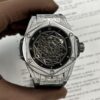 ĐỒNG HỒ HUBLOT BIG BANG SANG BLEU TITANIUM ĐÍNH ĐÁ FAKE THỤY SỸ 44MM
