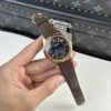 PATEK PHILIPPE COMPLICATIONS 5205R ROSE GOLD BLACK DIAL REPLICA 40MM
