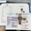 PATEK PHILIPPE NAUTILUS 5724 CUSTOM BAGUETTE MOISSANITE 18K GOLD WRAPPED