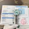 ROLEX DAY-DATE ICE-BLUE ARABIC DIAL CUSTOM BAGUETTE MOISSANITE BEZEL 175 GRAMS BEST REPLICA 40MM