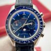 ĐỒNG HỒ OMEGA SPEEDMASTER MOONPHASE CHRONOGRAPH MẶT XANH REPLICA 44MM