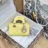 TÚI DIOR LADY D-JOY MICRO MÀU VÀNG DA BÓNG KIM LOẠI VÀNG VIP LIKE AUTH SIZE 16CM