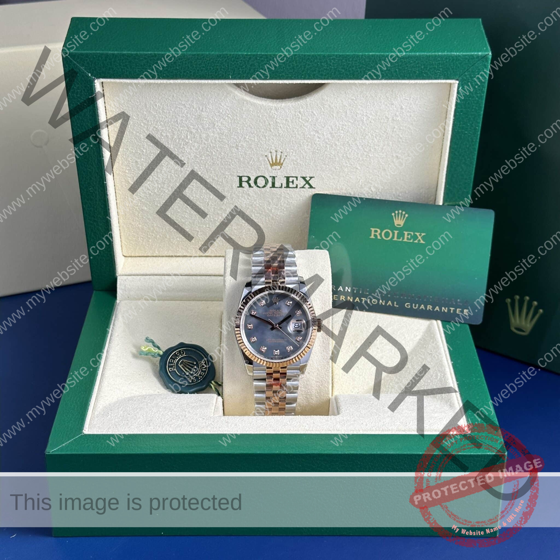 ĐỒNG HỒ ROLEX DATEJUST 36 DEMI VÀNG HỒNG MẶT XÀ CỪ TÍM