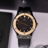 HUBLOT CLASSIC FUSION CERAMIC KING GOLD BLACK DIAL GENUINE SW300 MOVEMENT SUPER CLONE 42MM