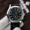 ĐỒNG HỒ PATEK PHILIPPE COMPLICATIONS 5905 MẶT XANH Ô LIU DÂY DA REPLICA 42MM