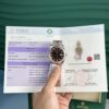 ROLEX DATEJUST 126231 TWO TONE CHOCOLATE DIAMOND DIAL REAL GOLD WRAPPED BEST REPLICA V5 GMF 36MM