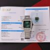 CARTIER SANTOS LARGE MODEL GREEN DIAL CUSTOM MOISSANITE BEZEL BEST REPLICA 39.8MM