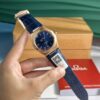 OMEGA CONSTELLATION CO-AXIAL MASTER CHRONOMETER ROSE GOLD BLUE DIAL LEATHER REPLICA 39MM
