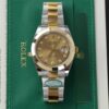ROLEX DATEJUST 126303-0011 TWO TONE SMOOTH BEZEL CHAMPAGNE DIAL OYSTER BRACELET BEST REPLCIA CLEAN FACTORY 41MM