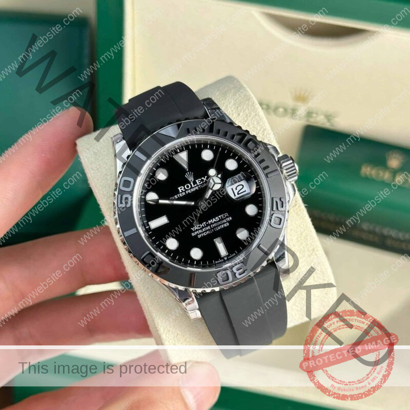 ROLEX YACHT-MASTER 226659 BLACK DIAL OYSTERFLEX 1:1 SUPER CLONE HIGHEST QUALITY VSF 42MM
