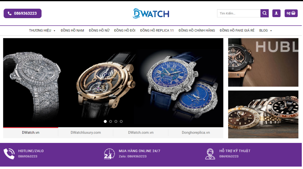 Cửa hàng Dwatch Thế Giới Đồng Hồ