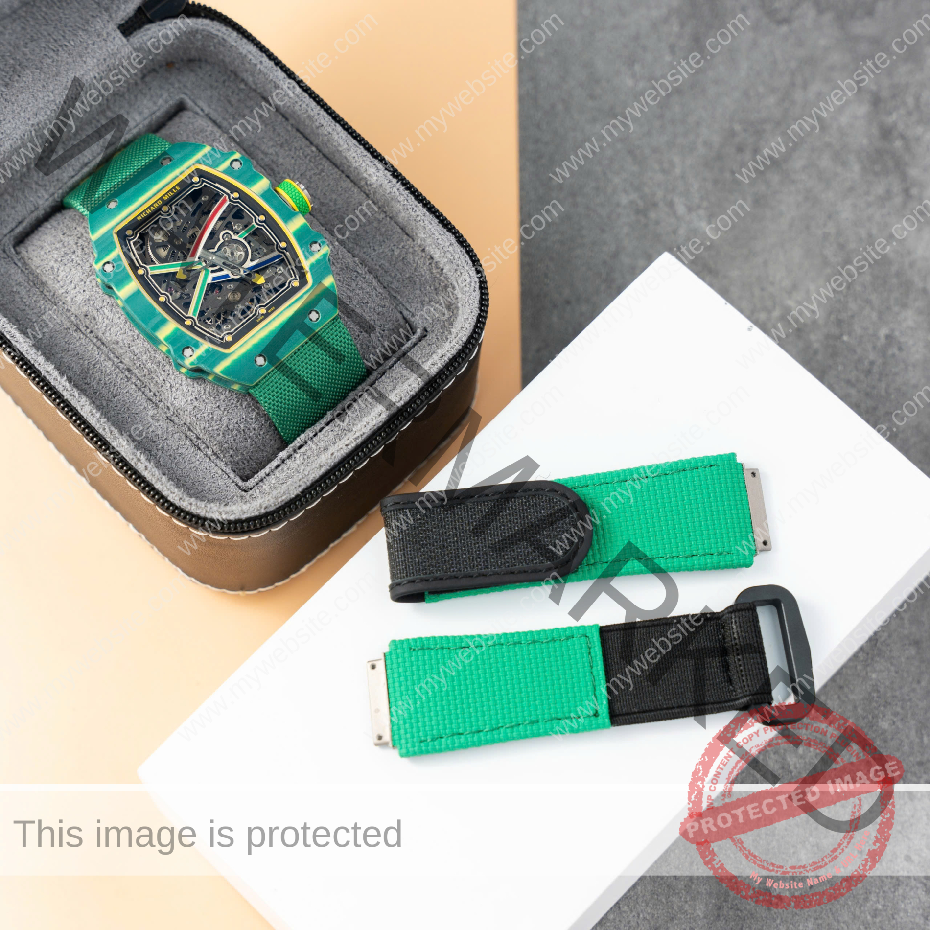 RICHARD MILLE RM67-02 SEBASTIEN OGIER GREEN QUARTZ TPT 1:1 SUPER CLONE BEST REPLICA
